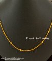SHN003 – Gold Plated Daily Wear Ball Model Short Chain Design Buy Online