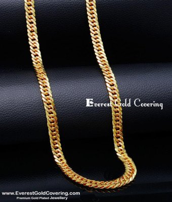 SHN143 - Shiny Gold Chain Designs Male Gold Plated Jewellery