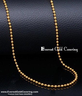 SHN148 - Simple Light Weight Balls Gold Plated Chain for Women