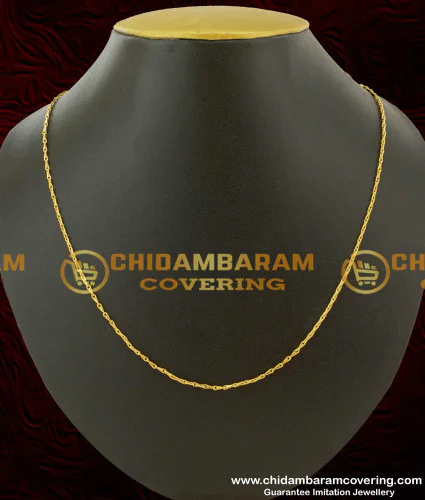 Tennampoo Design Chain Buy Gold Plated Daily Wear Round Snake Chain Design Buy Online