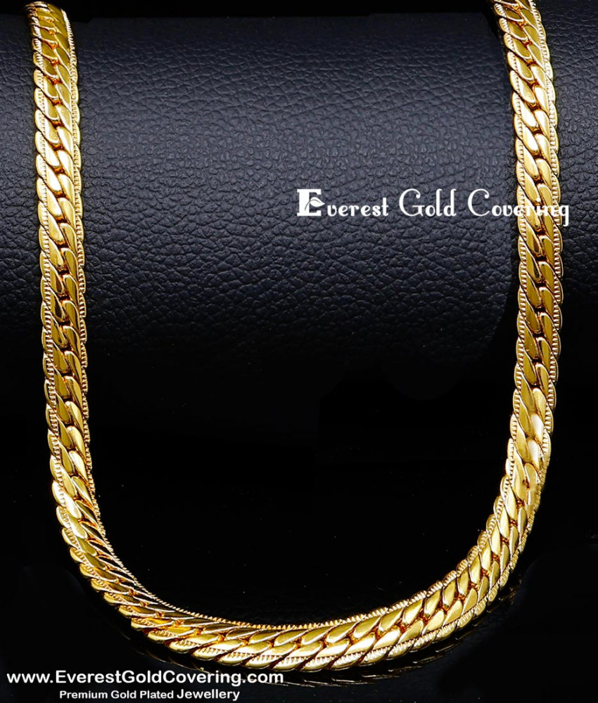 Gold plated chain for men