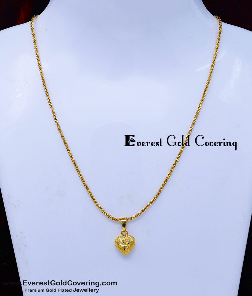 daily use gold simple chain pendant