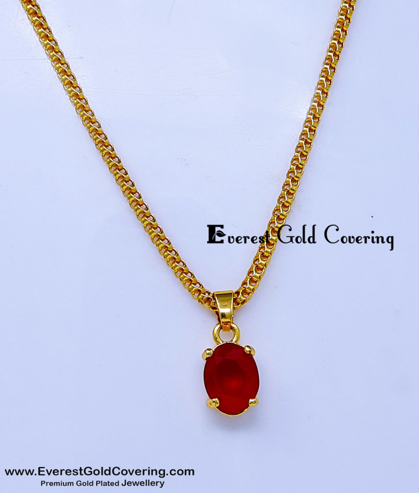 simple stone locket design
