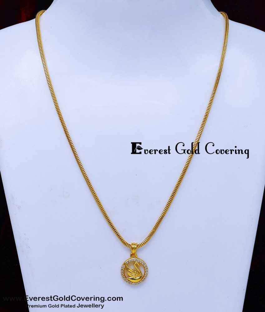 Swan pendant gold