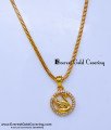 Swan pendant gold