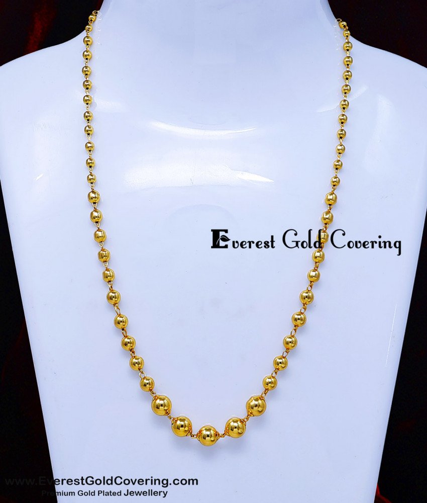gold ball chain design for ladies