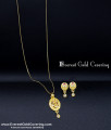 pendant set with earrings