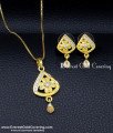 simple gold small pendant sets