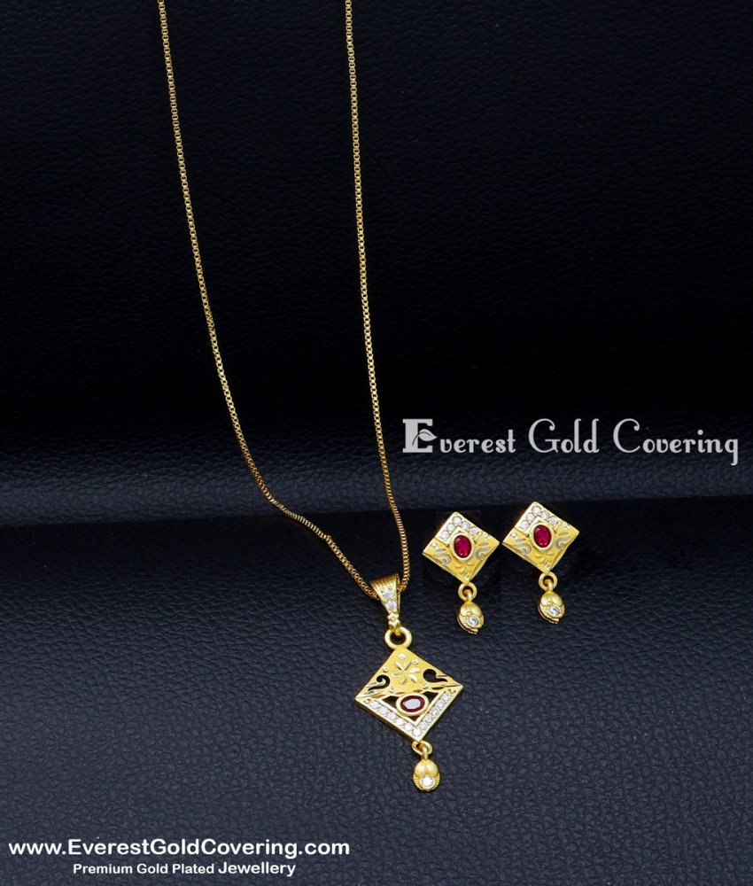 one gram gold pendant sets