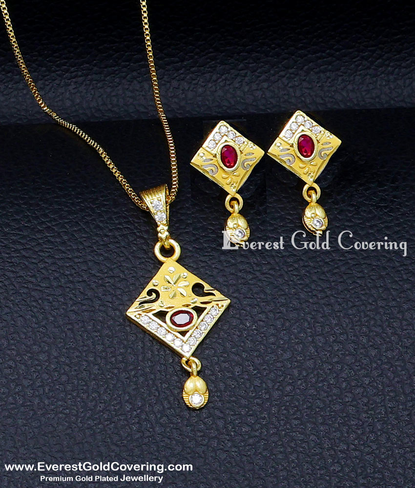 one gram gold pendant sets