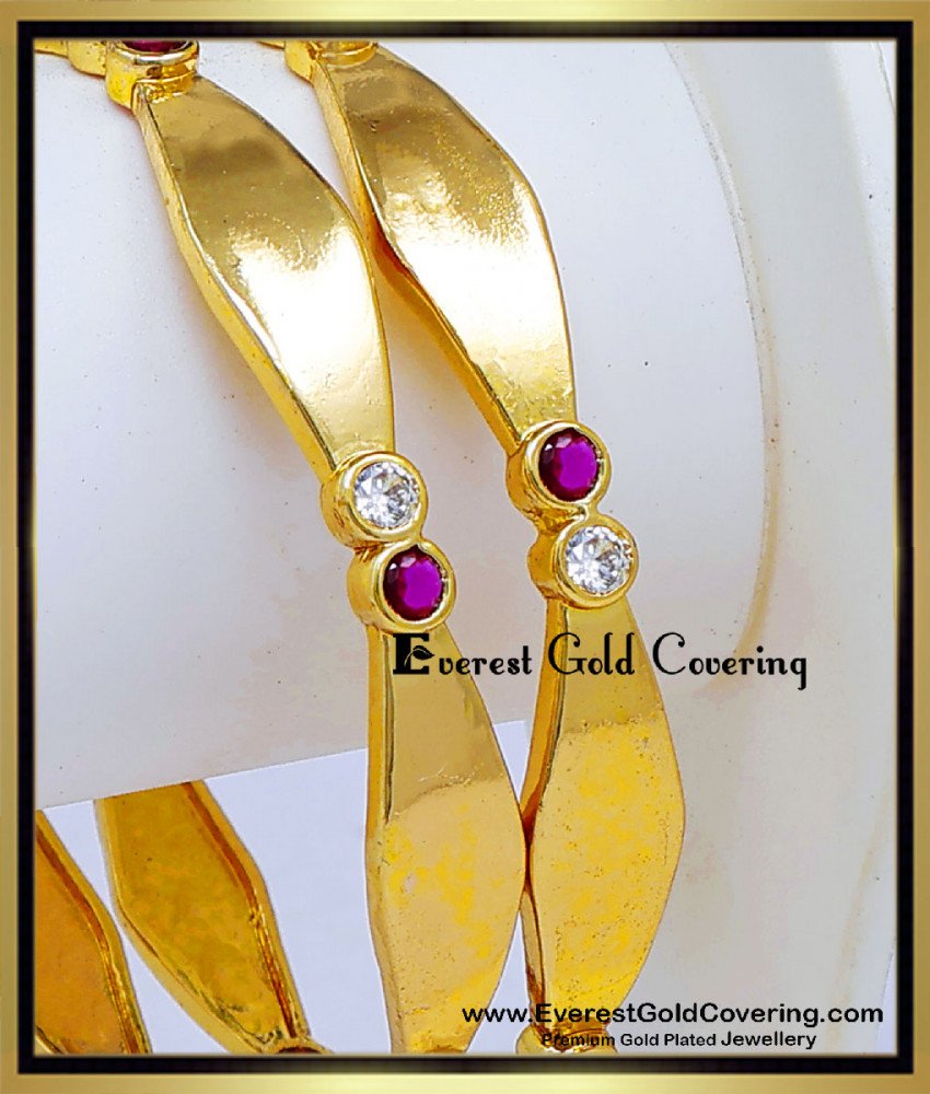 bridal white stone bangles set