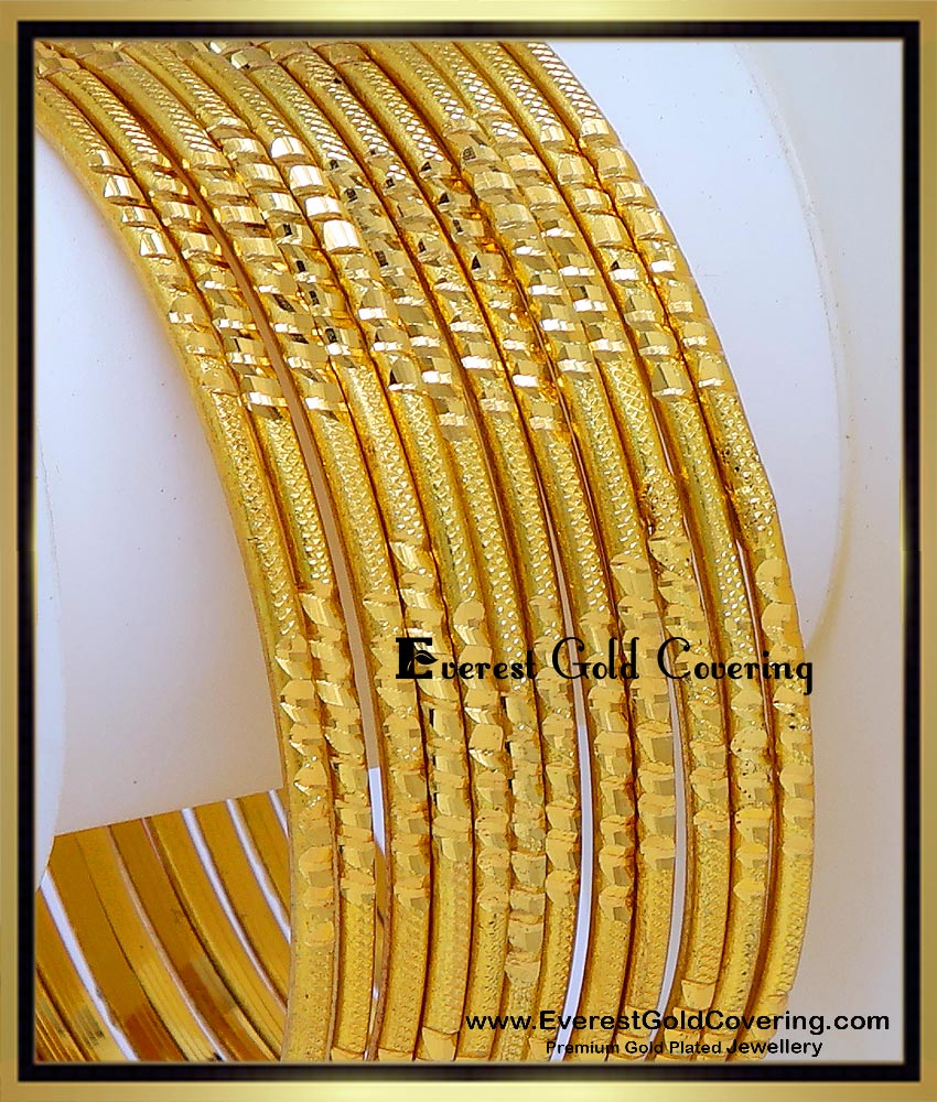 gold plated bangles with guarantee