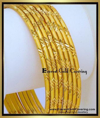 BNG1044 - 2.8 Best Quality Imitation Daily Wear Gold Bangles Set