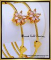 BNG1000 - Modern Trendy Flower Stone Adjustable Bangles for Women