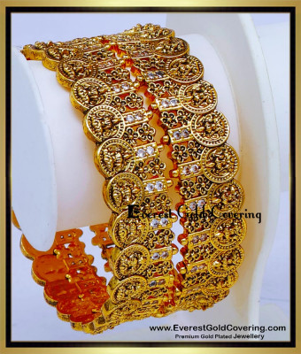 BNG1007 -2.6 Latest Wedding Collection Temple Design Antique Bangles