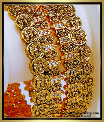 BNG1007 -2.6 Latest Wedding Collection Temple Design Antique Bangles