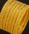 BNG188 - 2.4 Size Latest 6 Piece Bangles Set Bridal Wear Dye Gold Bangles for Wedding 