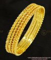 BNG256 - 2.4 Size Latest Gold Plated Thick Metal Daily Wear Twisted Bangles Design 4 Pcs Set Bangles Online