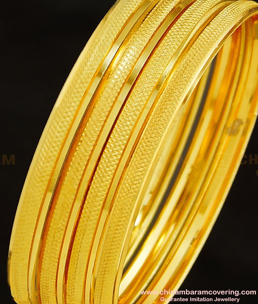 BNG276 - 2.6 Size Light Weight Daily Wear Non Guarantee Plain Bangle Set Of 4 Pieces for Women