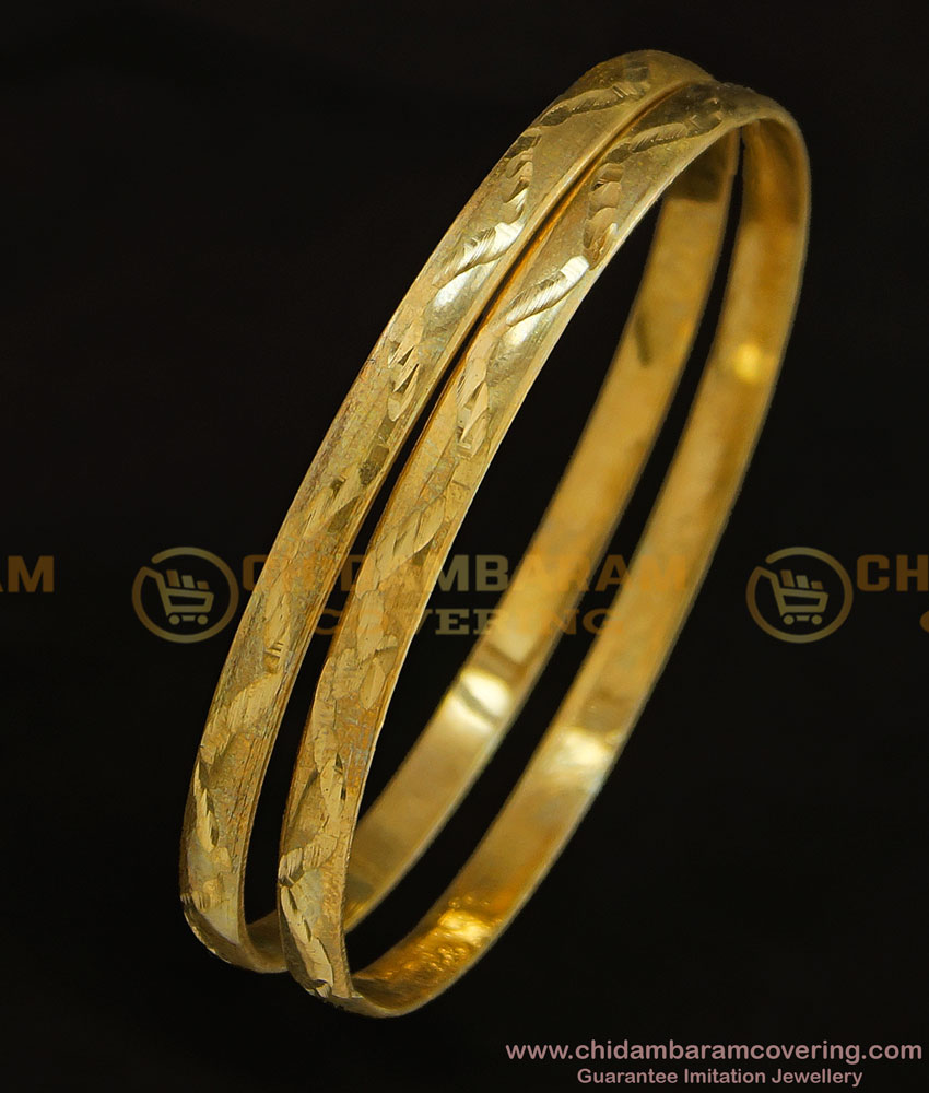 BNG301 - 2.8 Size Pure Impon Natural Colour Bangles Without Stone Daily Use Panchaloha Bangles Online Shopping 