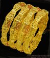 BNG302 - 2.8 Size Gold Forming Enamel Design Traditional Calcutta Bangles Set Of 4 Pieces Indian Wedding Bangles Set