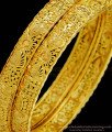 BNG334 - 2.6 Size Special Gold Design One Gram Gold Plated Guaranteed Bangles for Wedding 