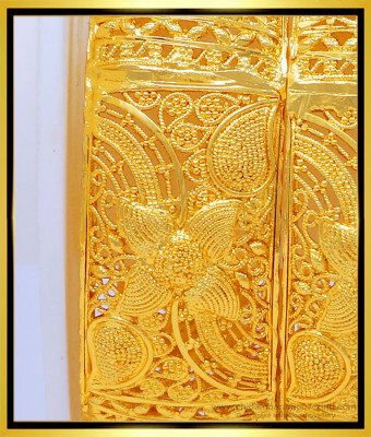 BNG465 - 2.6 Size Indian Bridal Gold Look Designer Kada Bangle Design Buy Online Shopping