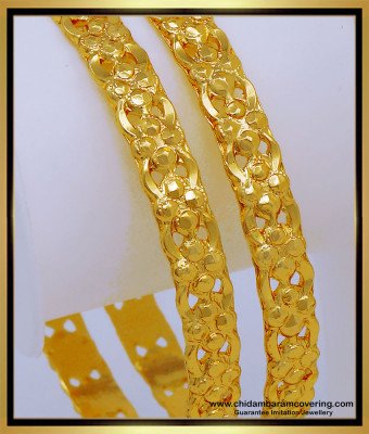 BNG583 - 2.4 Size Latest Bangles Design Gold Plated Guaranteed Artificial Bangles for Daily Use