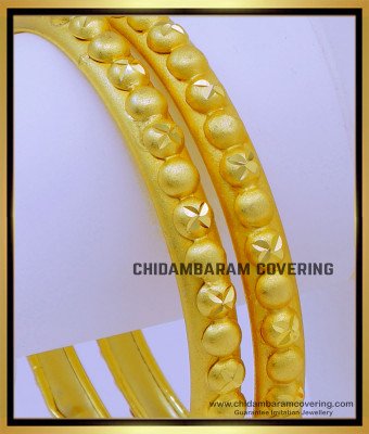 BNG741 - 2.8 Size Real Gold Look Gold Forming Bangles Design for Women  