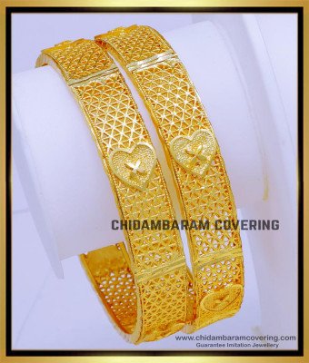 BNG769 - 2.6 Size Wedding Bangles Daily Wear 1gm Gold Plated Bangles 