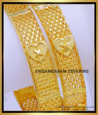 BNG769 - 2.6 Size Wedding Bangles Daily Wear 1gm Gold Plated Bangles 
