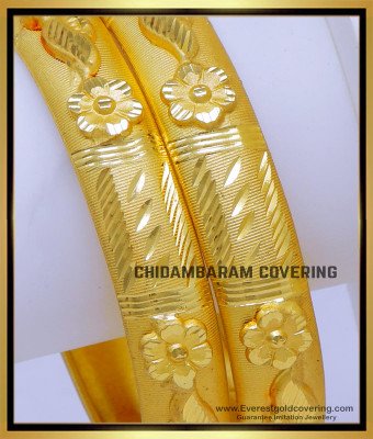 BNG801 - 2.8 Size One Gram Gold Forming Jewellery Bangles Design