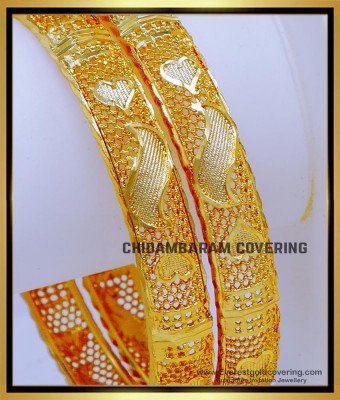 BNG824 - 2.8 Real Gold Design First Quality 1gm Gold Plated Bangles