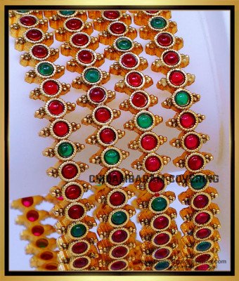 BNG843 -2.8 South Indian Bridal Wear Antique Bangles Set Online