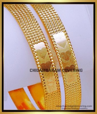 BNG877 - 2.6 New Model Gold Bangles Design Light Weight for Women