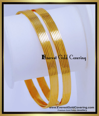 BNG912 - 2.8 Simple Light Weight Casual Daily Wear Gold Bangle