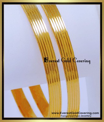 BNG912 - 2.8 Simple Light Weight Casual Daily Wear Gold Bangle