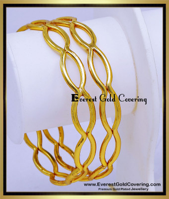 BNG959 - 2.4 South Indian Original Impon Bangles Gold Design