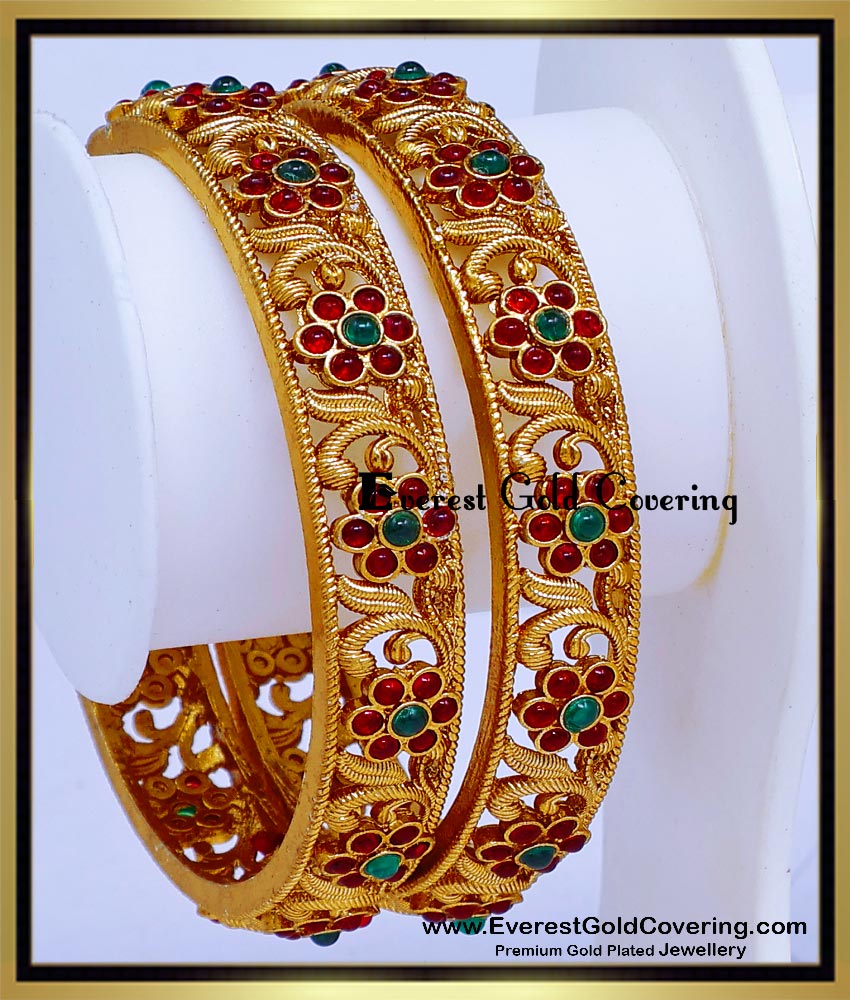bridal antique gold bangles