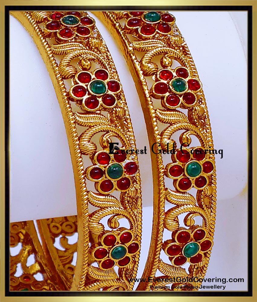 bridal antique gold bangles