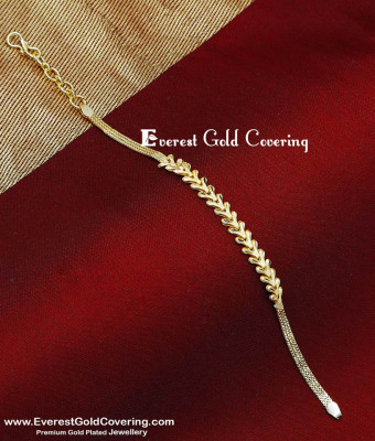 BCT608 - Simple 2 Gram Gold Forming Bracelet Design for Women