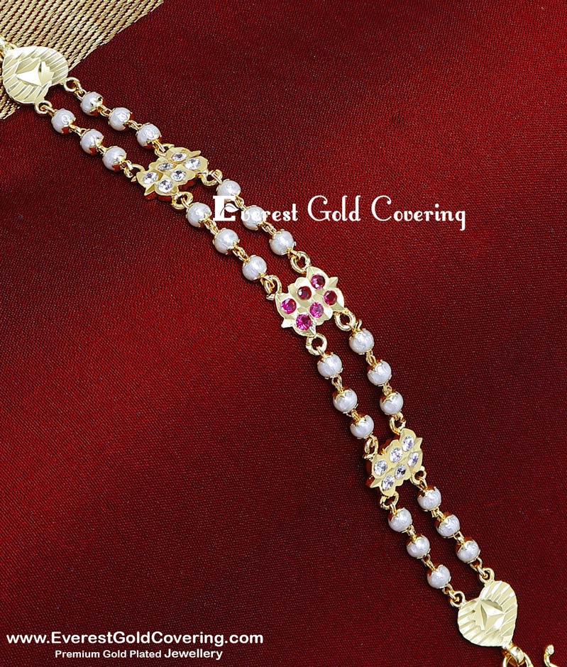 pearl bracelet for women gold