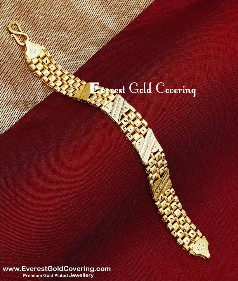 trendy men's gold bracelet designs