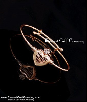 BCT632 - 2.2 size Charming Rose Gold Adjustable Bracelet for Kids