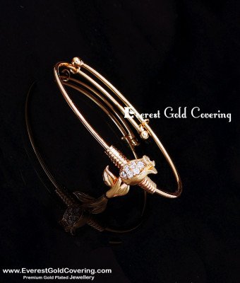 BCT634 - 2.2 Size Unique Rose Model Rose Gold Bracelet for Kids Girls
