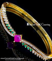daily wear single gold kada design for ladies