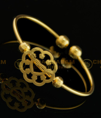 BCT156 - 2.4 size Bracelet for School Girls Simple Elegant Flower Design Bangle Type Hand Bracelet