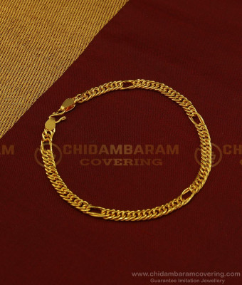 BCT198 - 8 Inch Gold Bracelet Design One Gram Gold Link Chain Bracelet Guaranteed Jewellery