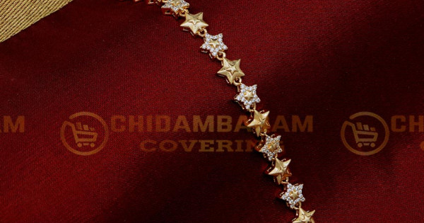 Starz Design Buy Elegant Star Design Stone Rose Gold Bracelet for Women