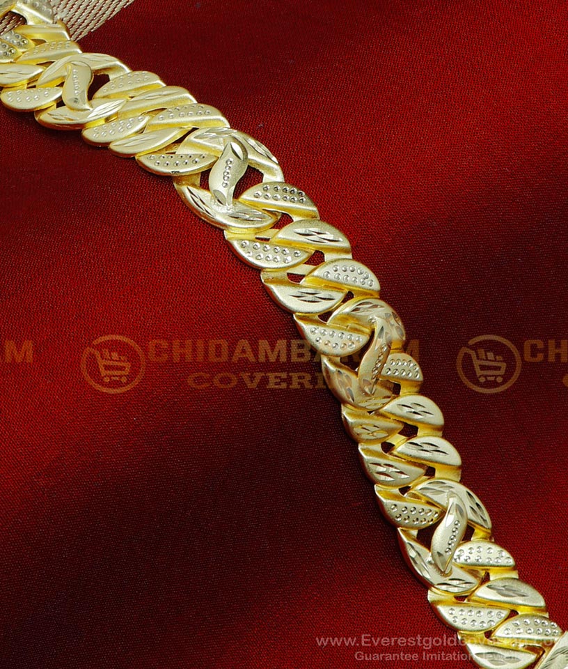 Buy Real Gold Design Forming Gold Hand Chain for Men